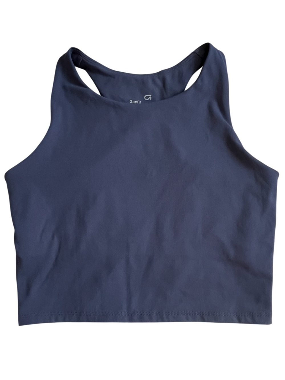 ☀️GapFit Crop Active Racerback Tank Blue Small - Picture 2 of 8
